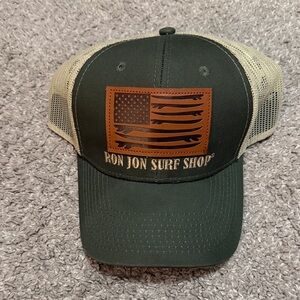 Ron Jon Surf Shop Green and Tan Trucker Hat